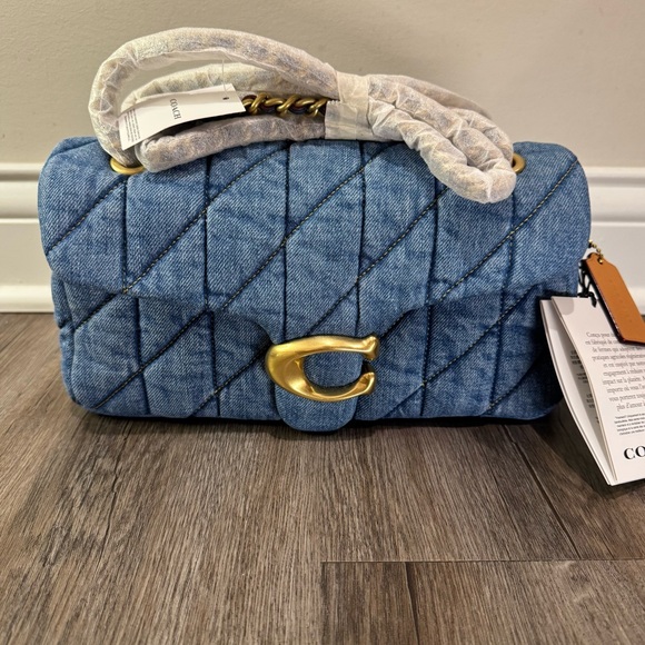 Coach Handbags - Coach Tabby 26 Blue Jean Quilted Shoulder Handbag